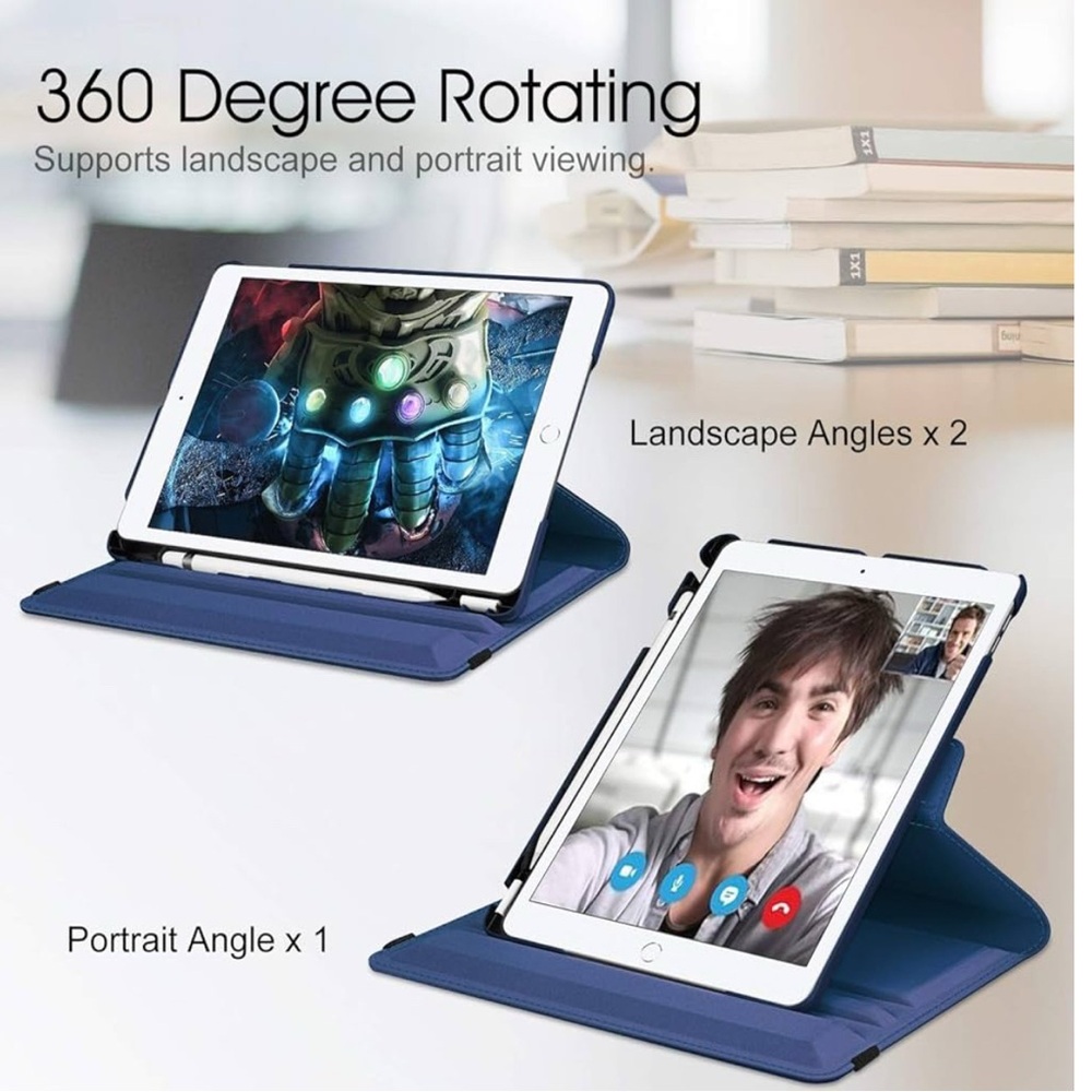 Rotating Case for iPad 9th, 8th, 7th Generation 10.2 Inch - Picture 3 of 12